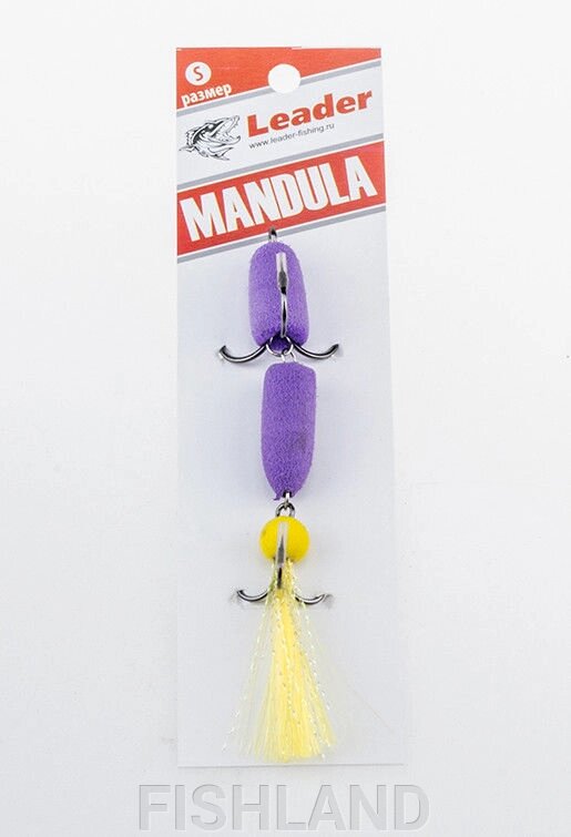 Приманка джиговая Leader "Мандула" 10,5см цвет 060 от компании FISHLAND - фото 1