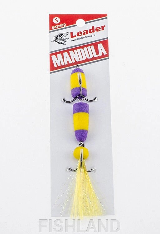 Приманка джиговая Leader "Мандула" 10,5см цвет 061 от компании FISHLAND - фото 1