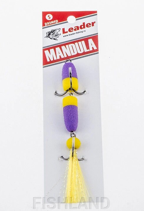 Приманка джиговая Leader "Мандула" 10,5см цвет 062 от компании FISHLAND - фото 1