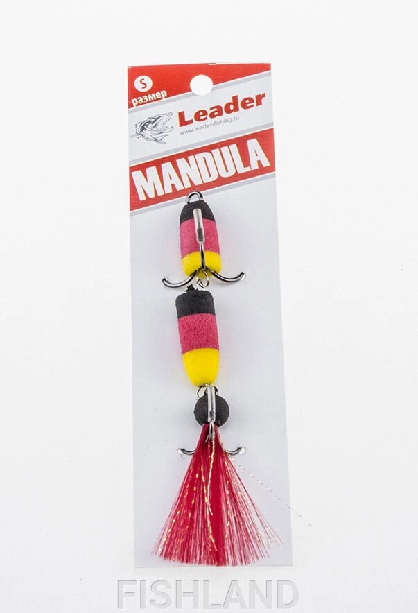 Приманка джиговая Leader "Мандула" 10,5см цвет 072 от компании FISHLAND - фото 1