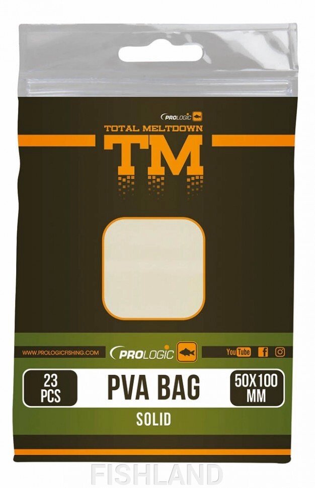 PROLOGIC TM PVA Solid Bag 17шт 100X140mm от компании FISHLAND - фото 1