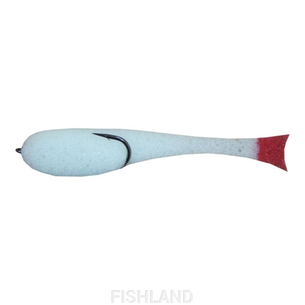 Рыбка поролоновая 11см белая кр.2/0 Helios от компании FISHLAND - фото 1