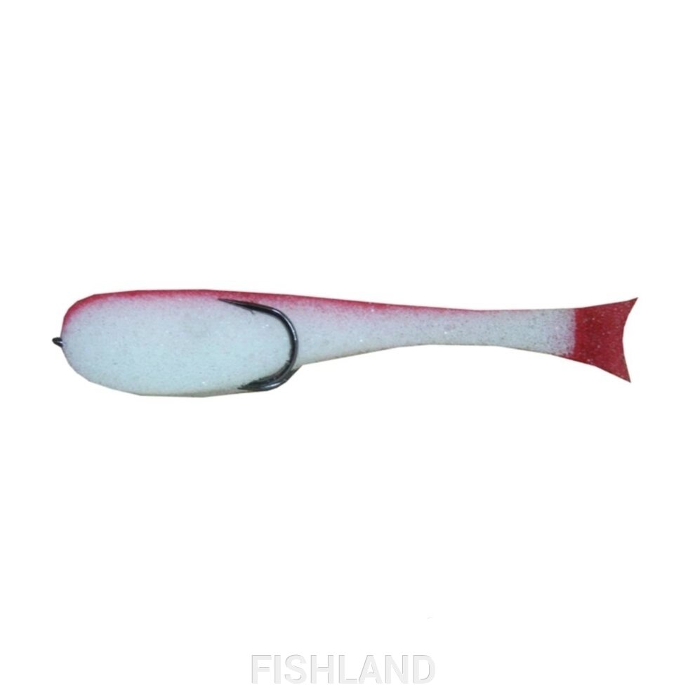 Рыбка поролоновая 11см бело-красная кр.2/0 Helios от компании FISHLAND - фото 1