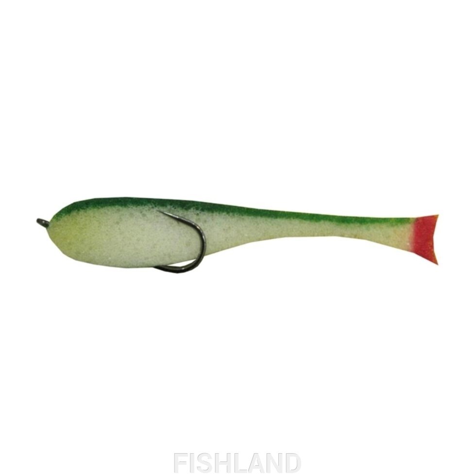 Рыбка поролоновая 11см бело-зеленая кр.3/0 Helios от компании FISHLAND - фото 1