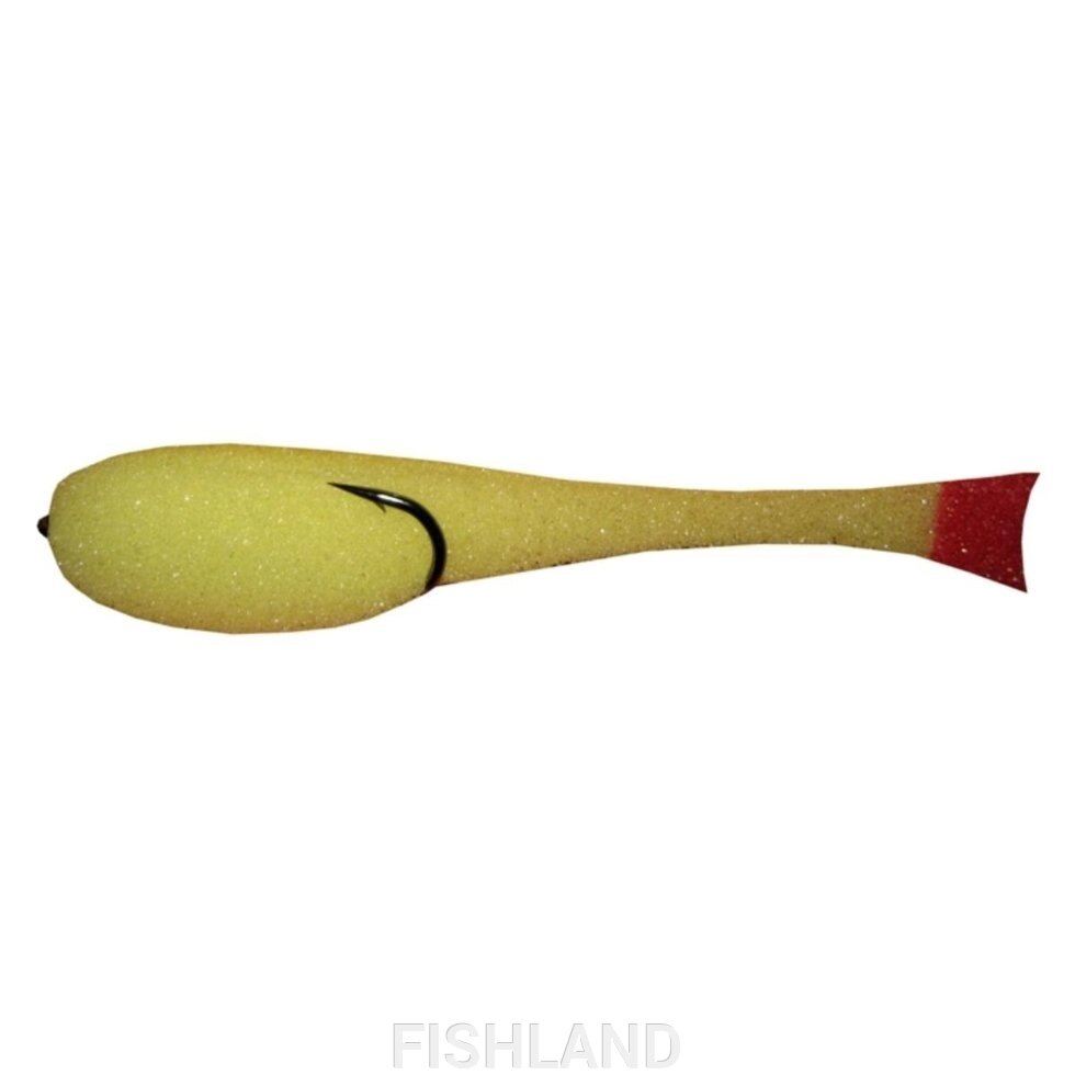 Рыбка поролоновая 11см желтая кр.3/0 Helios от компании FISHLAND - фото 1