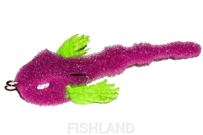 Рыбка поролоновая Levsha 3D Animator 110мм VG (фиолетово-зеленая) от компании FISHLAND - фото 1