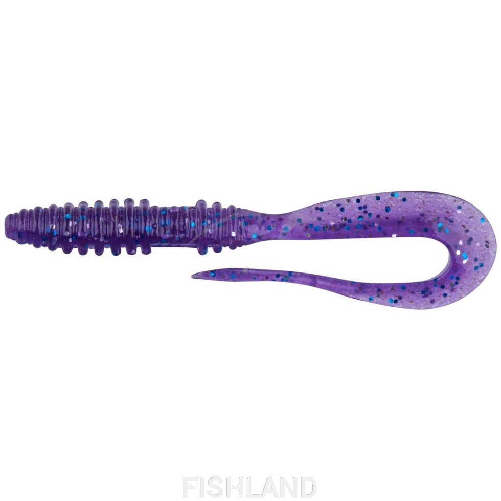 Съедобная силиконовая приманка KEITECH Mad Wag Mini 2.5"12шт, ц: ea04 violet от компании FISHLAND - фото 1