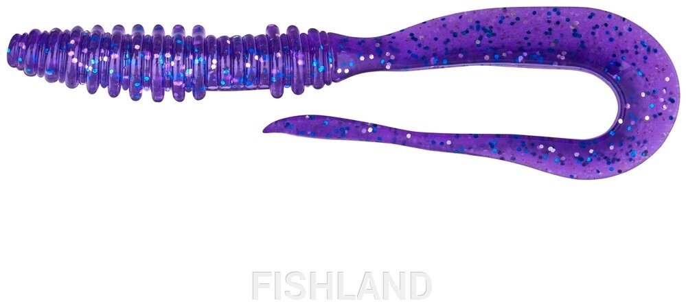 Съедобная силиконовая приманка KEITECH Mad Wag Mini 3.5"10шт, ц: ea04 violet от компании FISHLAND - фото 1