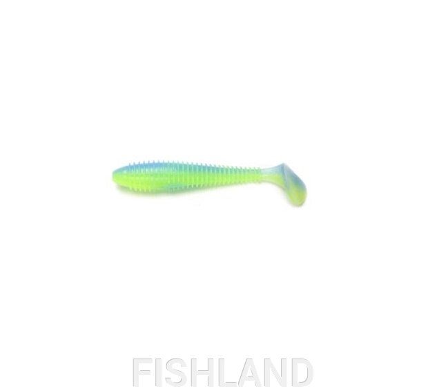 Съедобная силиконовая приманка KEITECH Swing Impact FAT 4.8"5шт, ц: pal03 ice chartreuse от компании FISHLAND - фото 1