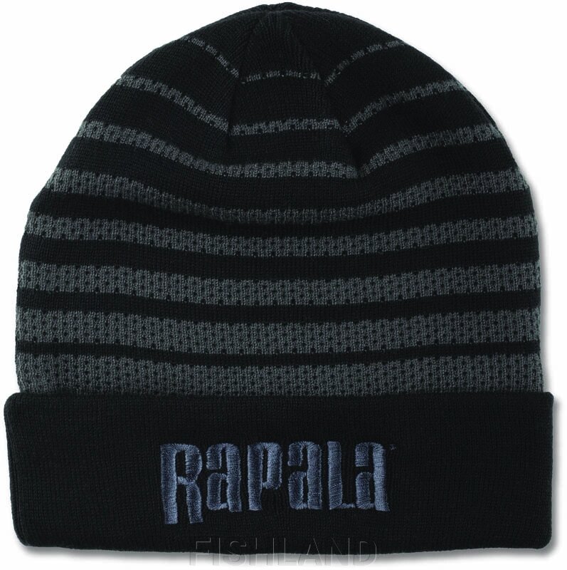 Шапка RAPALA черная с серым логотипом от компании FISHLAND - фото 1