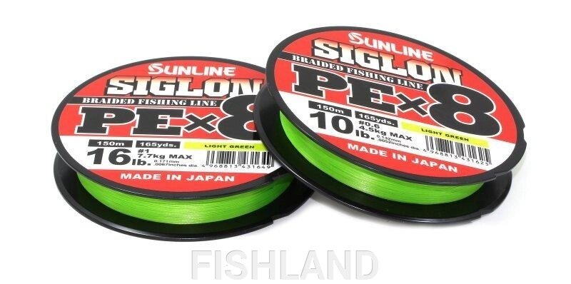 Шнур Sunline Siglon PE X8 150м 1.7  dark green от компании FISHLAND - фото 1