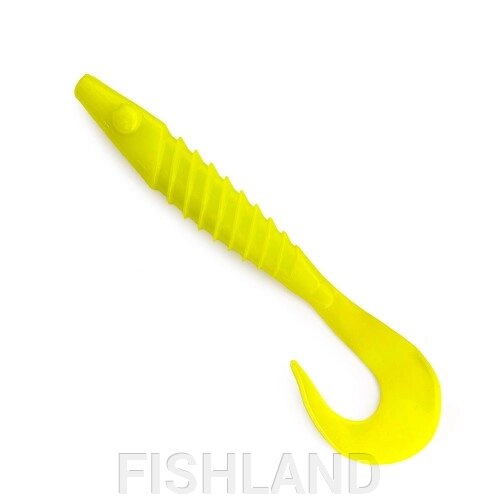 Силиконовая приманка Bulava Twister 7.3 (1шт ) цвет 124 Lemon от компании FISHLAND - фото 1
