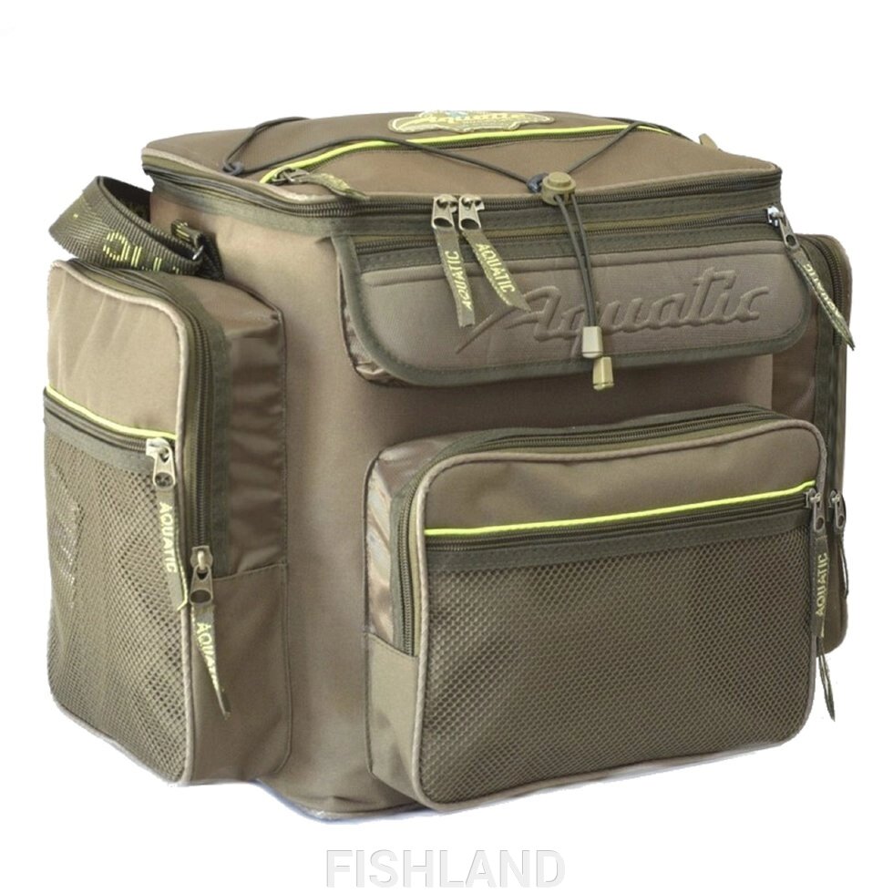 Термо-сумка AQUATIC С-20 с карманами (40х32х35 см) от компании FISHLAND - фото 1