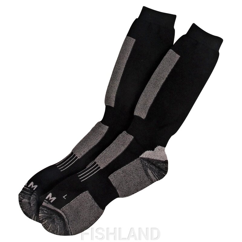 Термоноски DAM Thermo Socks 40-43 Black/Grey от компании FISHLAND - фото 1