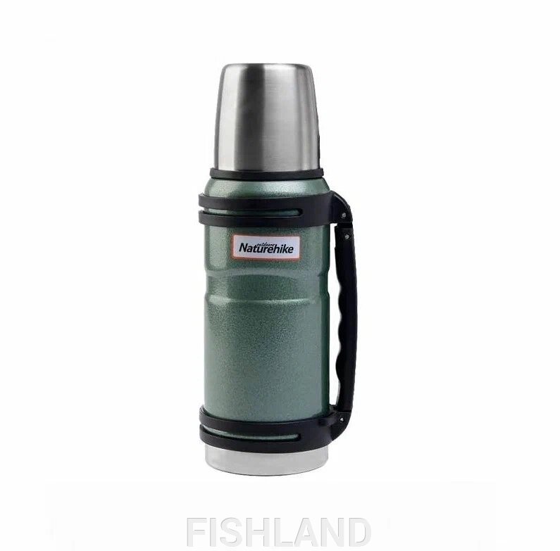 Термос NATUREHIKE Outdoor Stainless Steel Vacuum Flask 1л (Forest green) от компании FISHLAND - фото 1