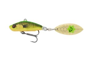 Тейл-спиннер Savage Gear 3D Sticklebait Tailspin 7.3cm 13g Sinking Firetiger