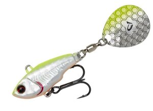 Тейл-спиннер Savage Gear Fat Tail Spin (NL) 5.5 cm#6.5g Lemon Black Flash