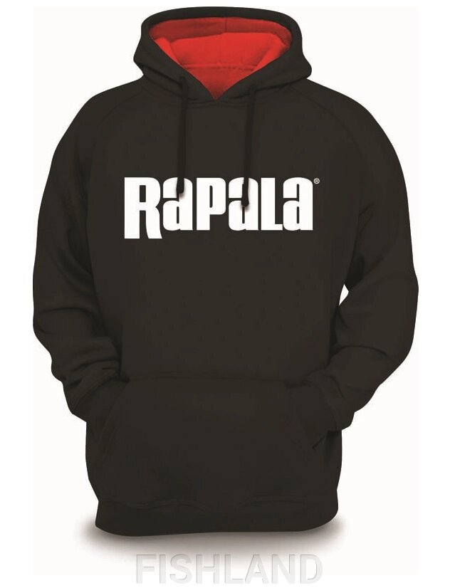 Толстовка RAPALA Sweatshirt черная L от компании FISHLAND - фото 1
