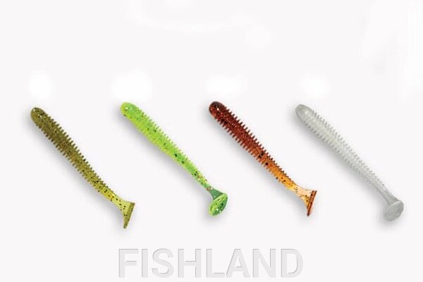 VIBRO WORM 3-50-М44-6 Силиконовые приманки Crazy Fish от компании FISHLAND - фото 1
