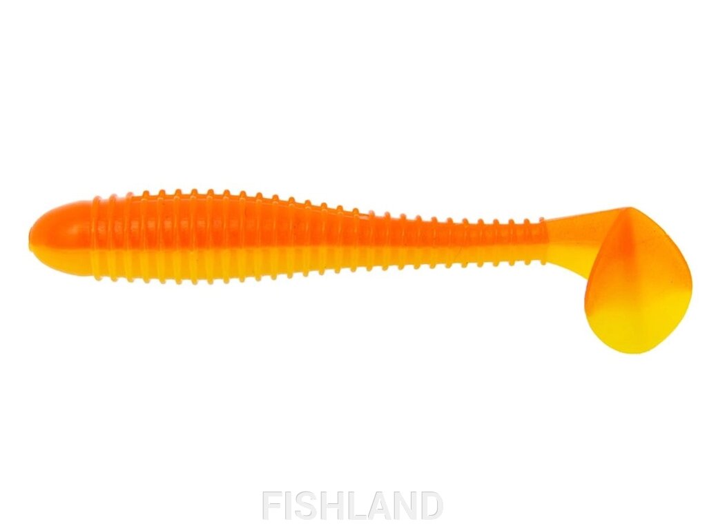 Виброхвост Helios Catcher 3,55"/9 см Orange & Yellow (HS-2-015-N-30) от компании FISHLAND - фото 1