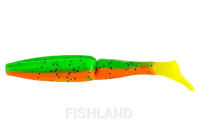 Виброхвост Helios Guru 5,0"/12,7 см Pepper Green & Orange LT (HS-31-032-N) от компании FISHLAND - фото 1