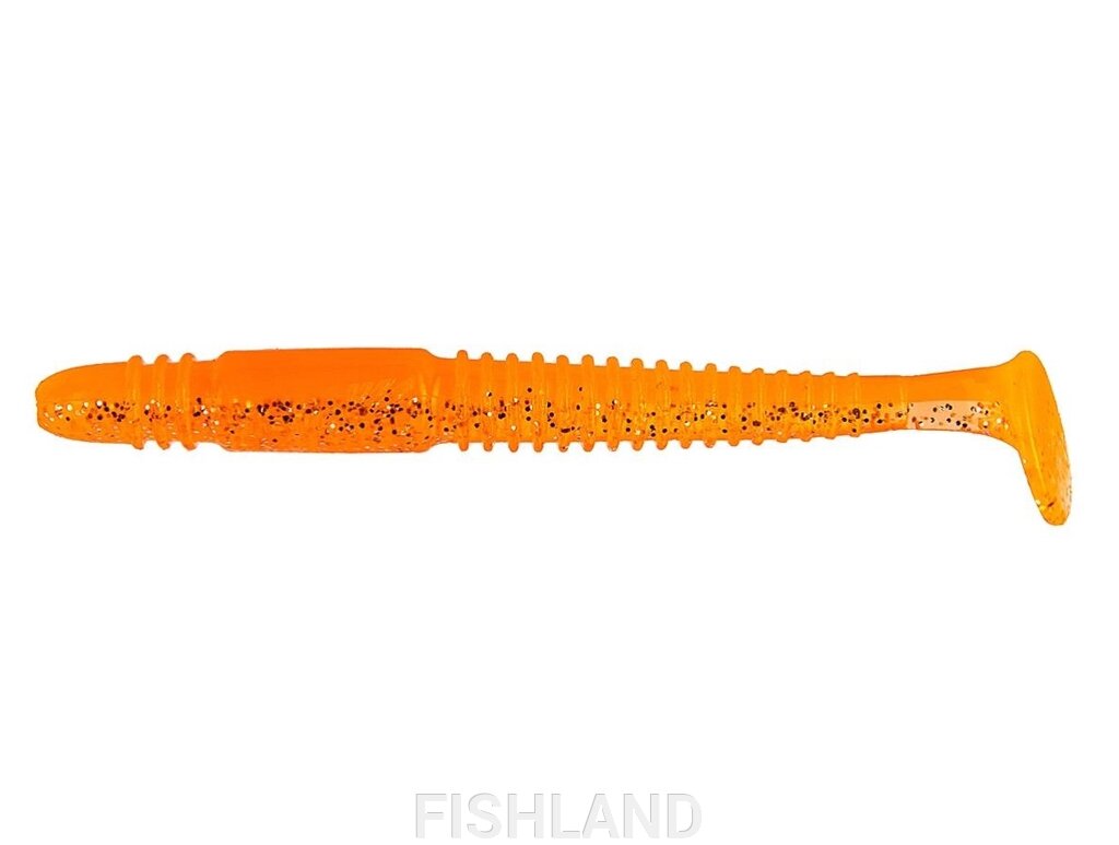 Виброхвост Helios Minoga 3,75"/9.5 см Orange & Sparkles (HS-17-022-N-20) от компании FISHLAND - фото 1