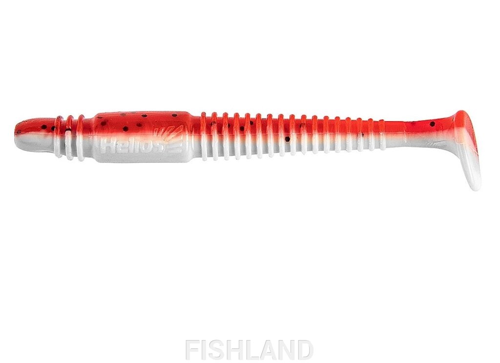 Виброхвост Helios Minoga 3,75"/9.5 см Red & White (HS-17-003-N) от компании FISHLAND - фото 1
