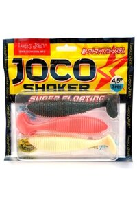 Виброхвосты съедоб. искусст. LJ Pro Series JOCO SHAKER 4.5in (11.43)/MIX1 (3шт)