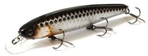 Воблер JACKALL Smash Minnow 110SP суспендер, 110мм, 17,5гр, 0,5-0.8м hl silver & black