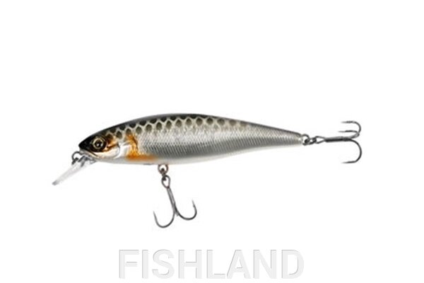 Воблер JACKALL Squad Minnow 95SP суспендер, 95мм, 14гр, 0,8-1,5м hl silver & black от компании FISHLAND - фото 1