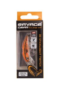 Воблер Savage Gear 3D Sticklebait Twitch 4.5cm 4g Sinking FOC