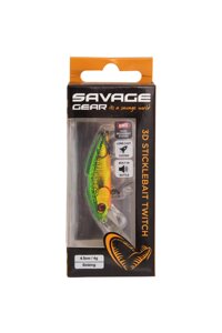 Воблер Savage Gear 3D Sticklebait Twitch 4.5cm 4g Sinking FT