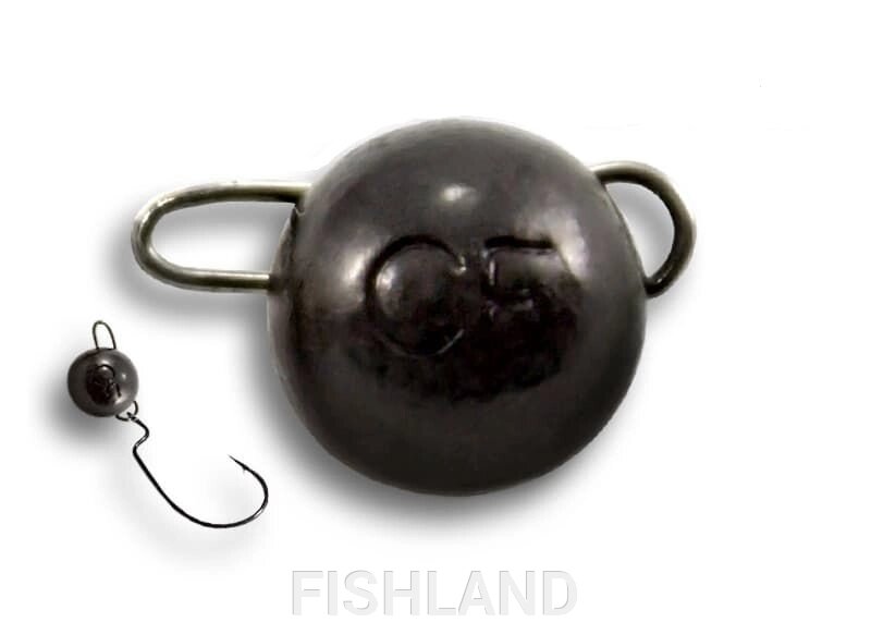 Вольфрамовая чебурашка Crazy Fish 1г цвет чёрный от компании FISHLAND - фото 1
