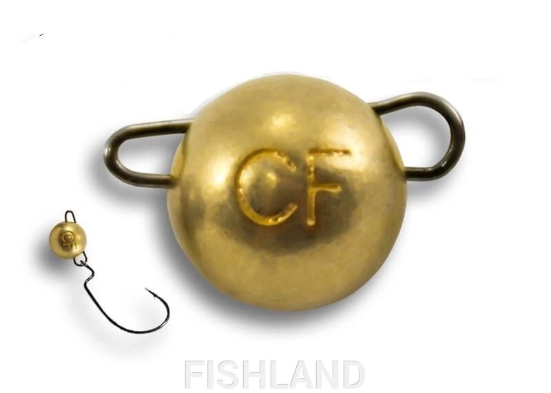Вольфрамовая чебурашка Crazy Fish 1г цвет золото (6шт) от компании FISHLAND - фото 1