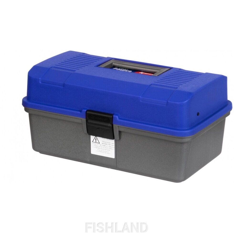 Ящик рыболова двухполочный синий Helios от компании FISHLAND - фото 1