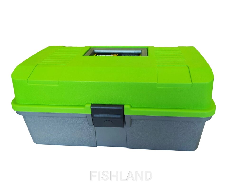 Ящик рыболова двухполочный зеленый Helios от компании FISHLAND - фото 1