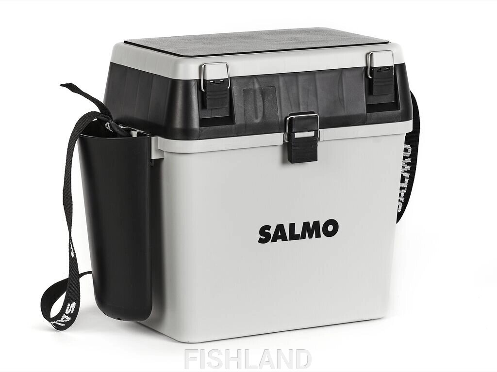 Ящик рыболова зимний Salmo 2-х ярус.(из 5-ти частей) пласт. 39.5x24.5x38см сер. от компании FISHLAND - фото 1