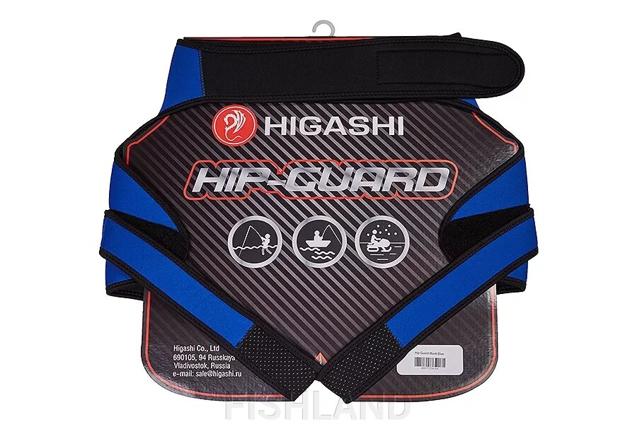 Защита неопреновая HIGASHI Hip-Guard (Black-Blue) от компании FISHLAND - фото 1