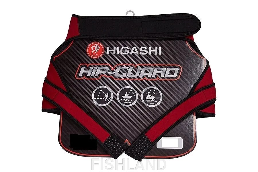 Защита неопреновая HIGASHI Hip-Guard (Black-Red) от компании FISHLAND - фото 1