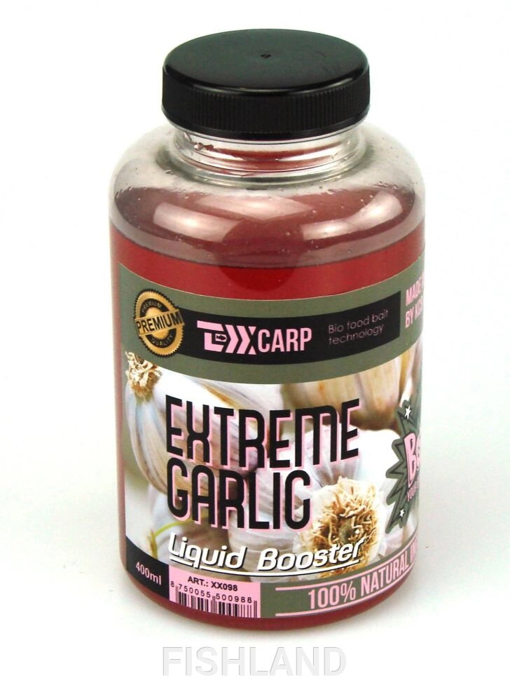 Жидкая добавка TEXX Carp Liquid Booster# Extreme Garlic 400мл от компании FISHLAND - фото 1