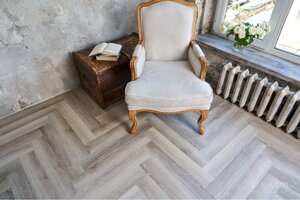 Ламинат SPC Vinilam PARQUET Herringbone Паркет Эрмитаж IS11122