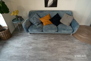 Ламинат SPC Vinilam CERAMO VINILAM Stone Цемент Светлый 71614