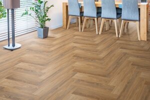 Ламинат SPC FloorFactor Herringbone Tobacco Braun Oak HB. 15