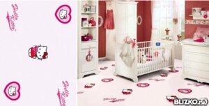 Пол пробковый Corkstyle Valentines Heart Коллекция Hello kitty