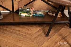 Ламинат SPC Vinilam PARQUET Herringbone Паркет Де Вилль IS11210