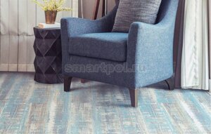 Пол пробковый замковый Corkstyle Wood XL Color Lazurite Blue