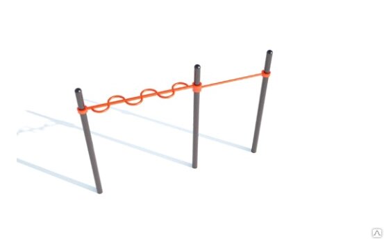 Секция из змейки и высокой перекладины Aw-024 от компании ООО "ДАРСТРОЙ" - фото 1
