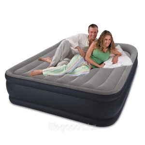 Двуспальная надувная кровать со встроенным насосом, Intex 64136