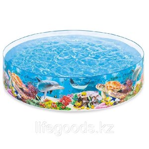 Детский бассейн с жесткой стенкой 244х46см, Intex 58472
