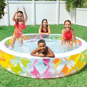 Семейный надувной бассейн Pinwheel 229х56 см, Intex 56494